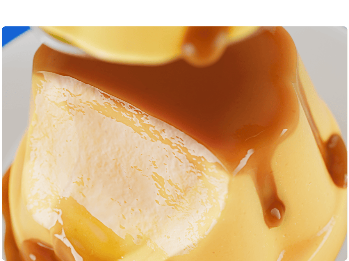 3D pudding with caramel – FLAMB by Flavio Cordeiro